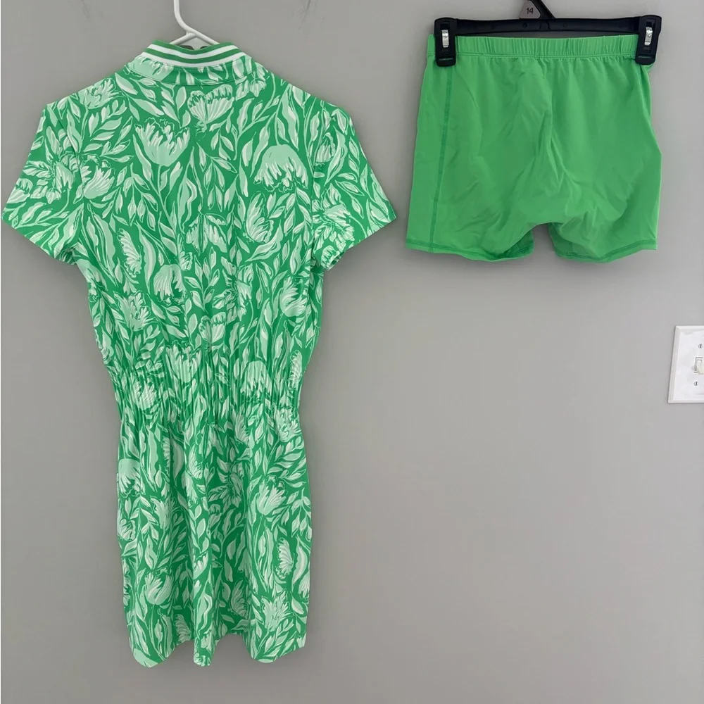 NWT Lilly Pulitzer Luxletic Love Active Dress Fauna Green Tulip to Tango size XS - Picture 2 of 12
